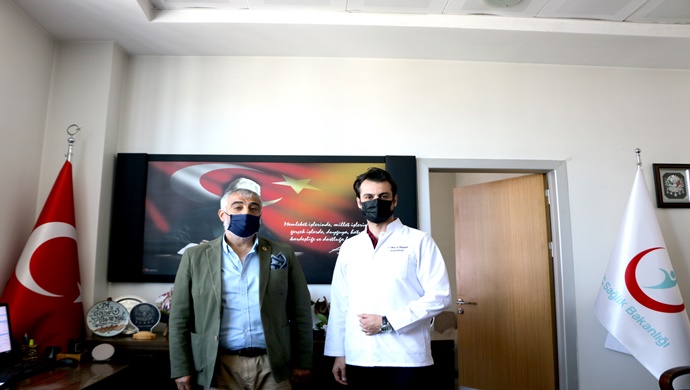 BAŞKAN KIZILASLAN’DAN BAŞHEKİM ALTIPARMAK’A HAYIRLI OLSUN ZİYARETİ…