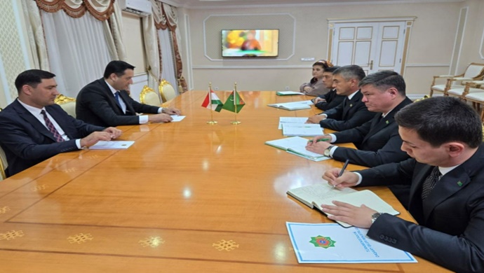 Meeting of Ambassador of the Republic of Tajikistan with the Governor of Ahal region of Turkmenistan
