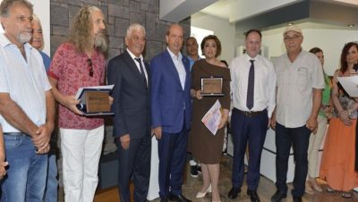 Cumhurbaşkanı Ersin Tatar, 3’ncü Uluslararası Güzelyurt Sanat Buluşması Sergisi’ne katıldı