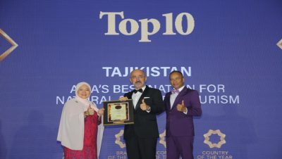 Tajikistan awarded Asia’s best country for natural scenery tourism at Top Asia Corporate Ball 2024