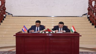 Signing ceremony of the Memorandum of Understanding between the Ministry of Foreign Affairs of Tajikistan and the Ministry of Foreign Affairs and International Cooperation of Cambodia